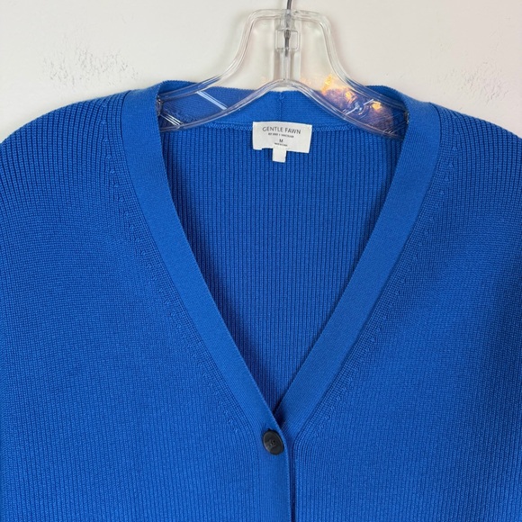 Gentle Fawn Orville Cardigan Sweater in Cobalt Size M - Picture 4 of 14